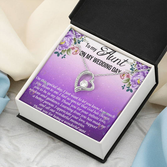Aunt Of The Bride Gift Aunt Wedding Gift Aunt Of The Bride Forever Love Necklacewedding Gift For Aunt Aunt Necklace Gift Thank You Forever Love Necklace