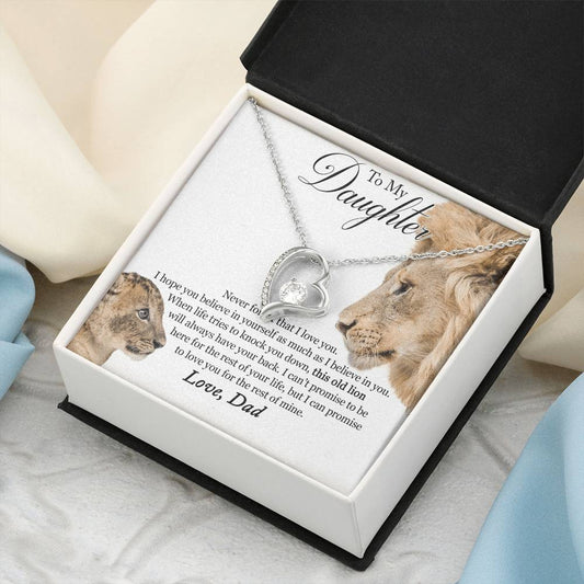 Father Daughter Necklace Father Daughter Jewelry Father To Daughter Birthday Gift Father And Daughter Gift Gifts To Daughter From Forever Love Necklace