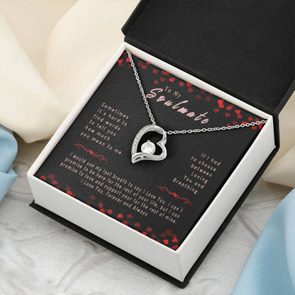 Forever Love Necklace -  I Love You Always Forever Love Necklace