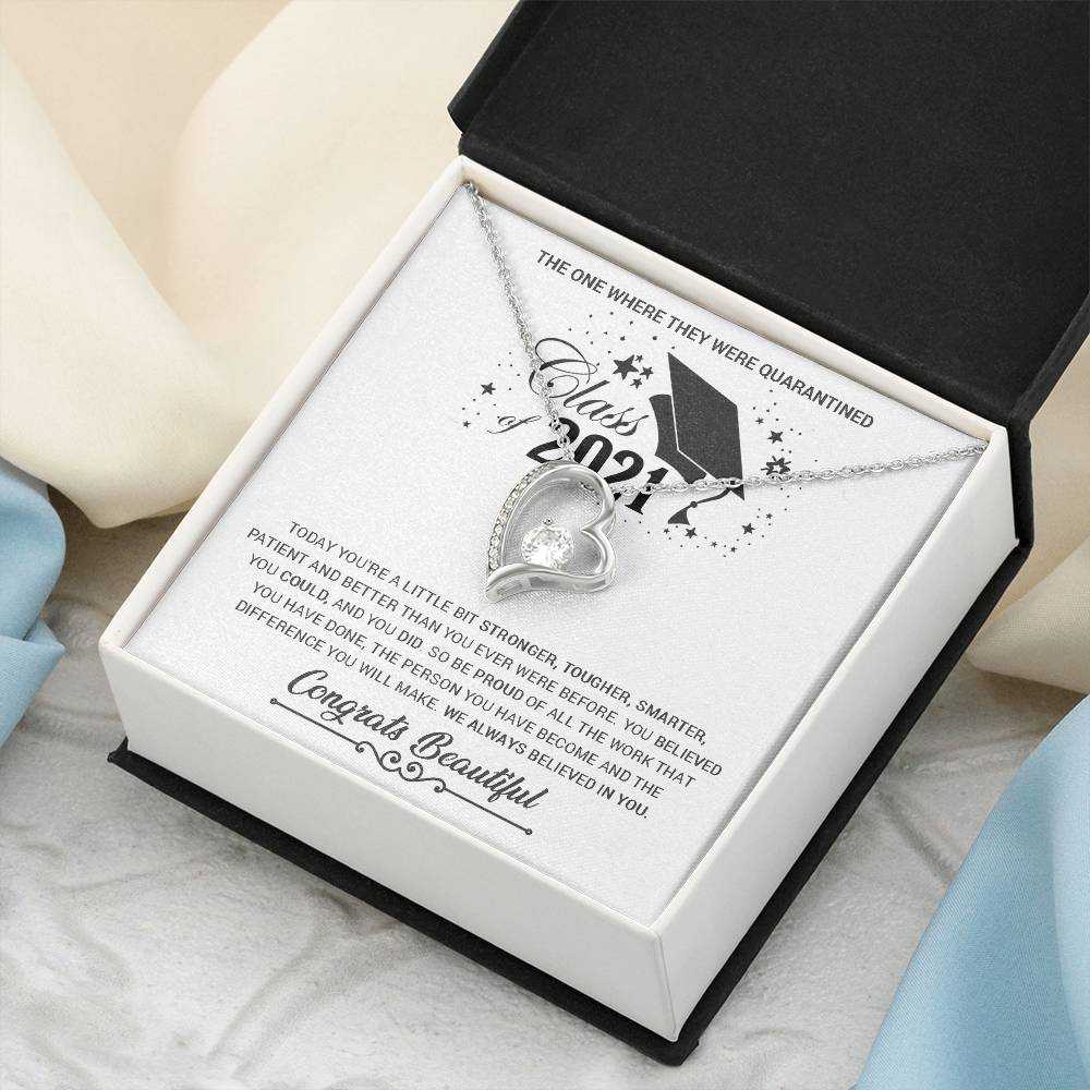 Class Of 2021 Graduation Gifts For Her Graduation Gift For Daughter Feeling Proud Gift On Child's Graduation Best Graduation Gift Forever Love Necklace