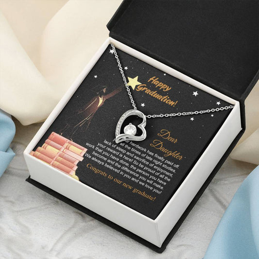 Class Of 2022 Graduation Necklace For Her Parents To Daughter Gift Congratulation Gift To Daughter Daughters Birthday Unique Grown Up Daughter Forever Love Necklace