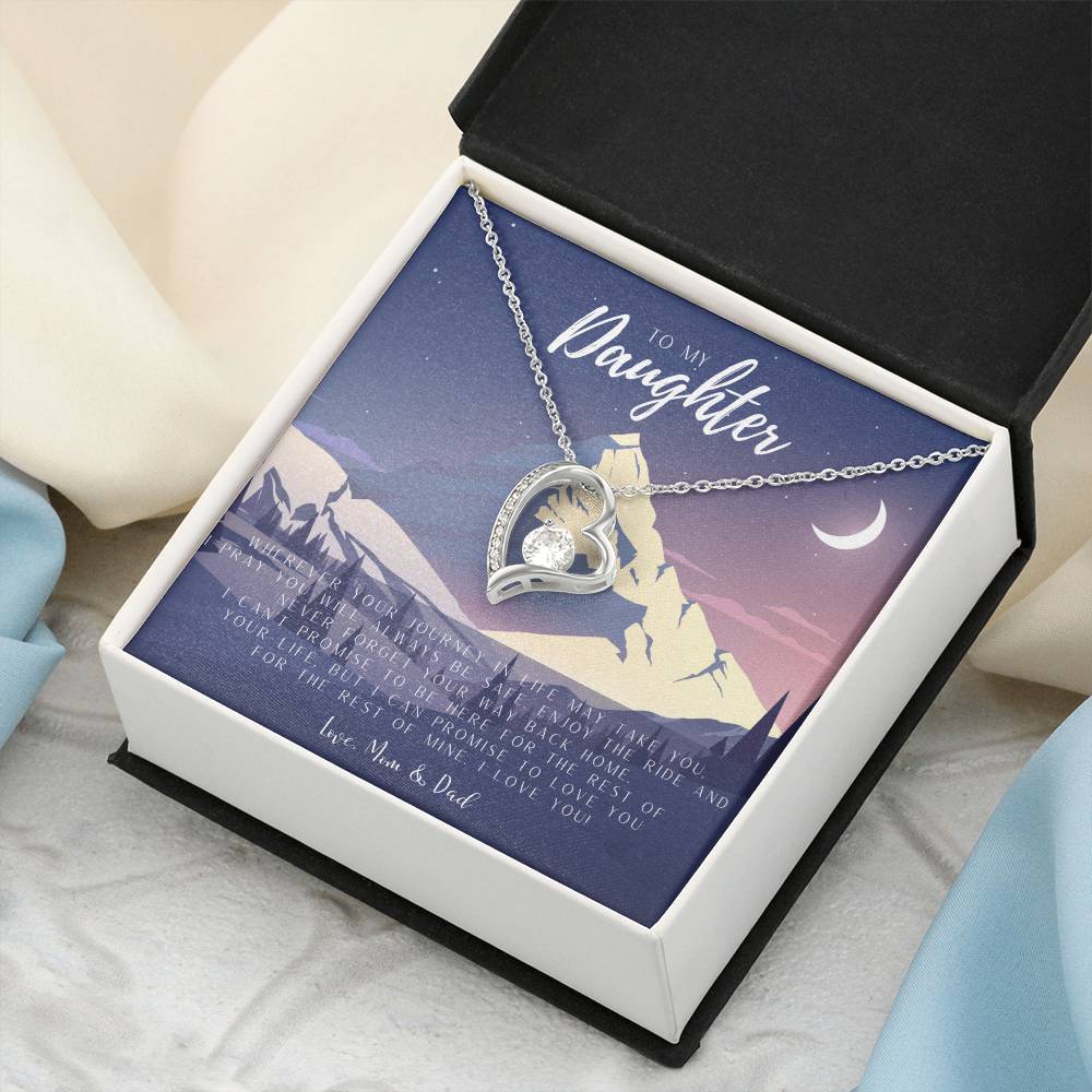 Daughter Mother's Day Gift To My Daughter Necklace From Mom Dad Grown Up Daughter Gift From Mom Gift For Daughter From Dad Mom Daughters Birthday Gift Forever Love Necklace