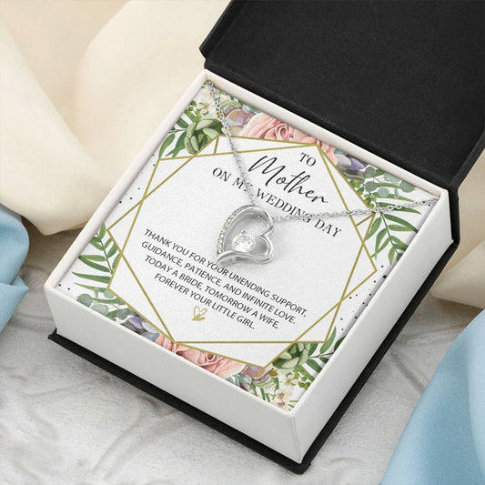 Gift For Mom On Wedding Day Mother Wedding Gift Necklace Mom Wedding Forever Love Necklace Giftthank You Mom Wedding Gift Mom On Forever Love Necklace