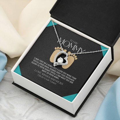 Baby Shower Gift New Mommy Necklace Pregnant Wife Gift To My Mommy I May Just Be A Bump But I Love You More Than You Ever Know To Mummy Forever Love Necklace