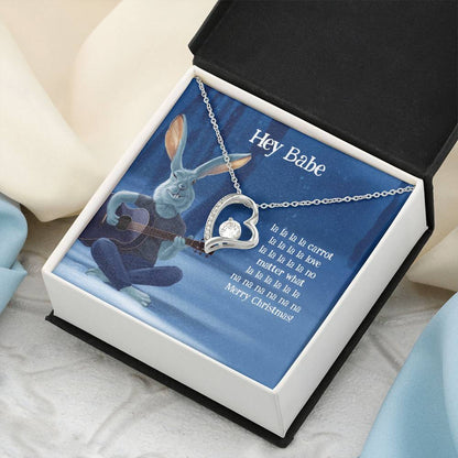 Funny Christmas Gift For Wife Girlfriend Forever Love Necklace