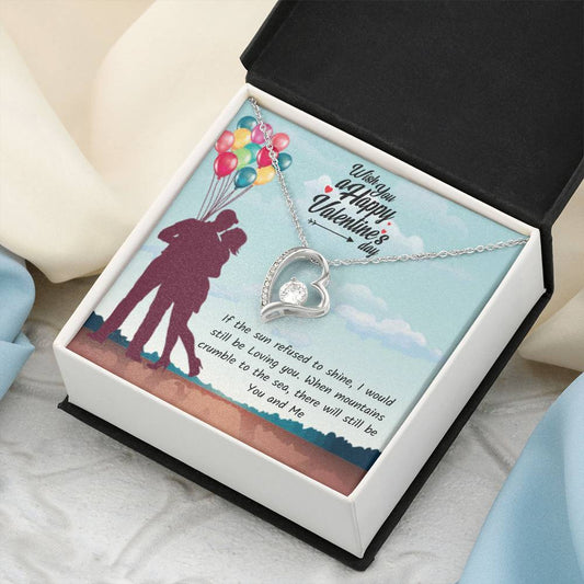 Valentines Day Necklace Gift For Girlfriend And Wife Perfect Love Gift Forever Love Necklace