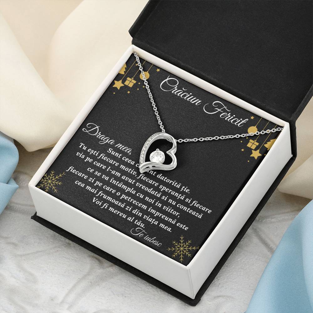 Cr?ciun Fericit Draga Meacadou Pentru Iubit? Sau So?ie 1 Forever Love Necklace