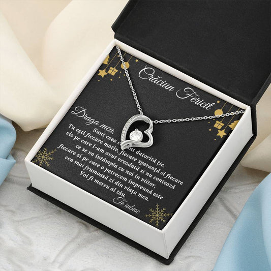 Cr?ciun Fericit Draga Meacadou Pentru Iubit? Sau So?ie 1 Forever Love Necklace
