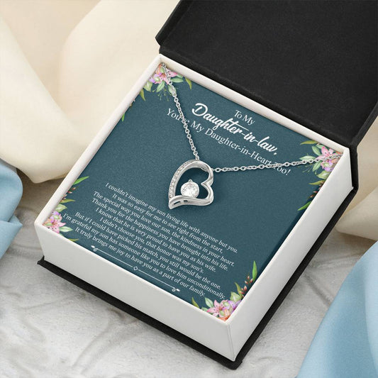 Daughterinlaw Gift Necklace Wedding Gift Jewelry From Motherin Law 1 Forever Love Necklace