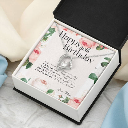 30th Birthday Gifts For Daughter Gift For Daughter From Mom Daughter Mother Necklace Daughter Gift From Mommy 1 Forever Love Necklace