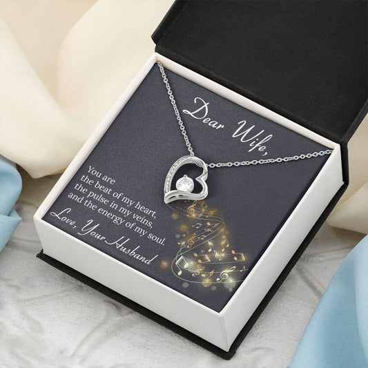 To My Wife Necklace Anniversary Gift For Wife Birthday Gift For Wife Gift For Wife Necklace For Wife Gift For Wife Birthday 1 Forever Love Necklace