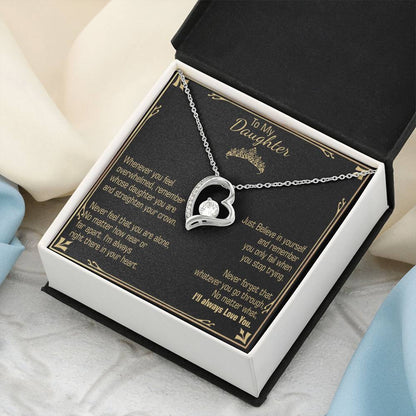 A Gift For Daughter Believe In Yourself Forever Love Necklace