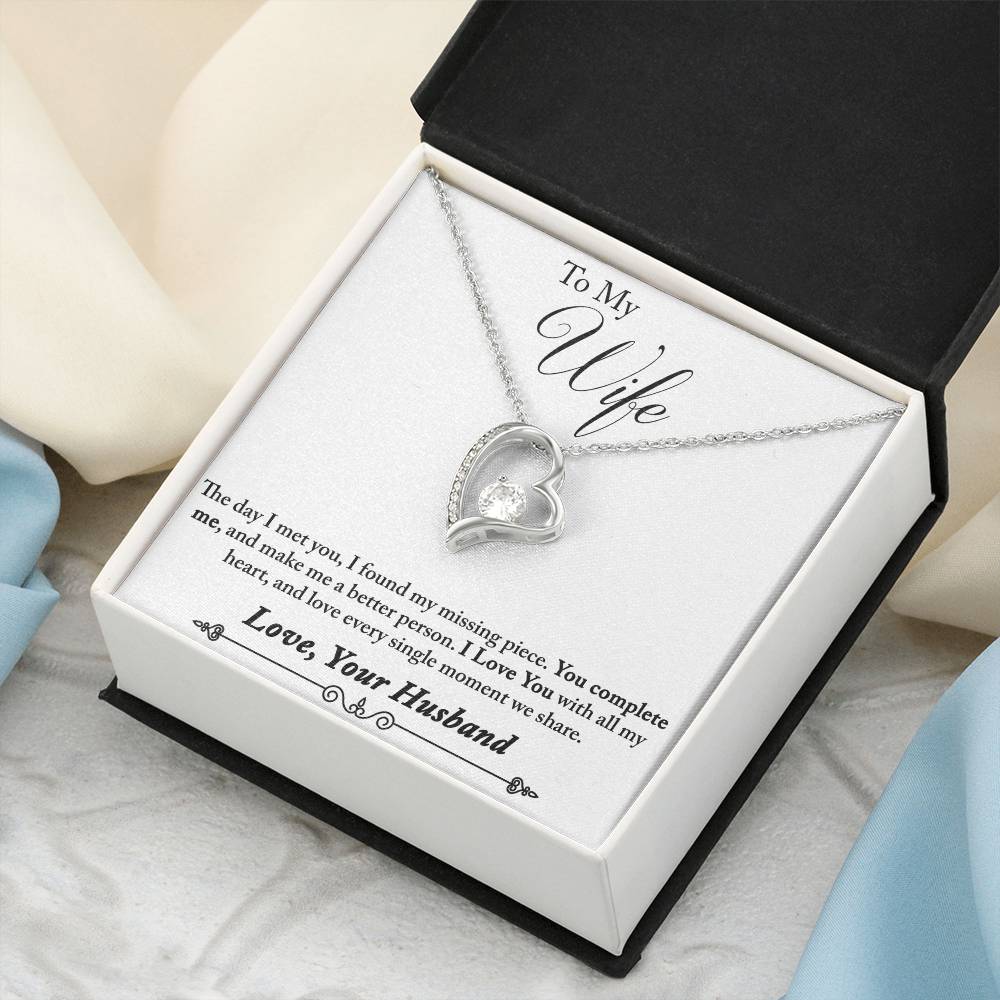 To Wife From Husband 1 Forever Love Necklace