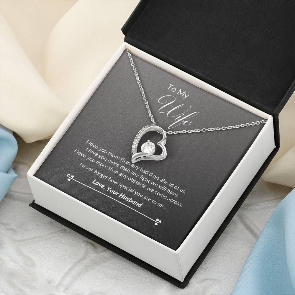 To My Wife Never Forget Necklace 1 Forever Love Necklace