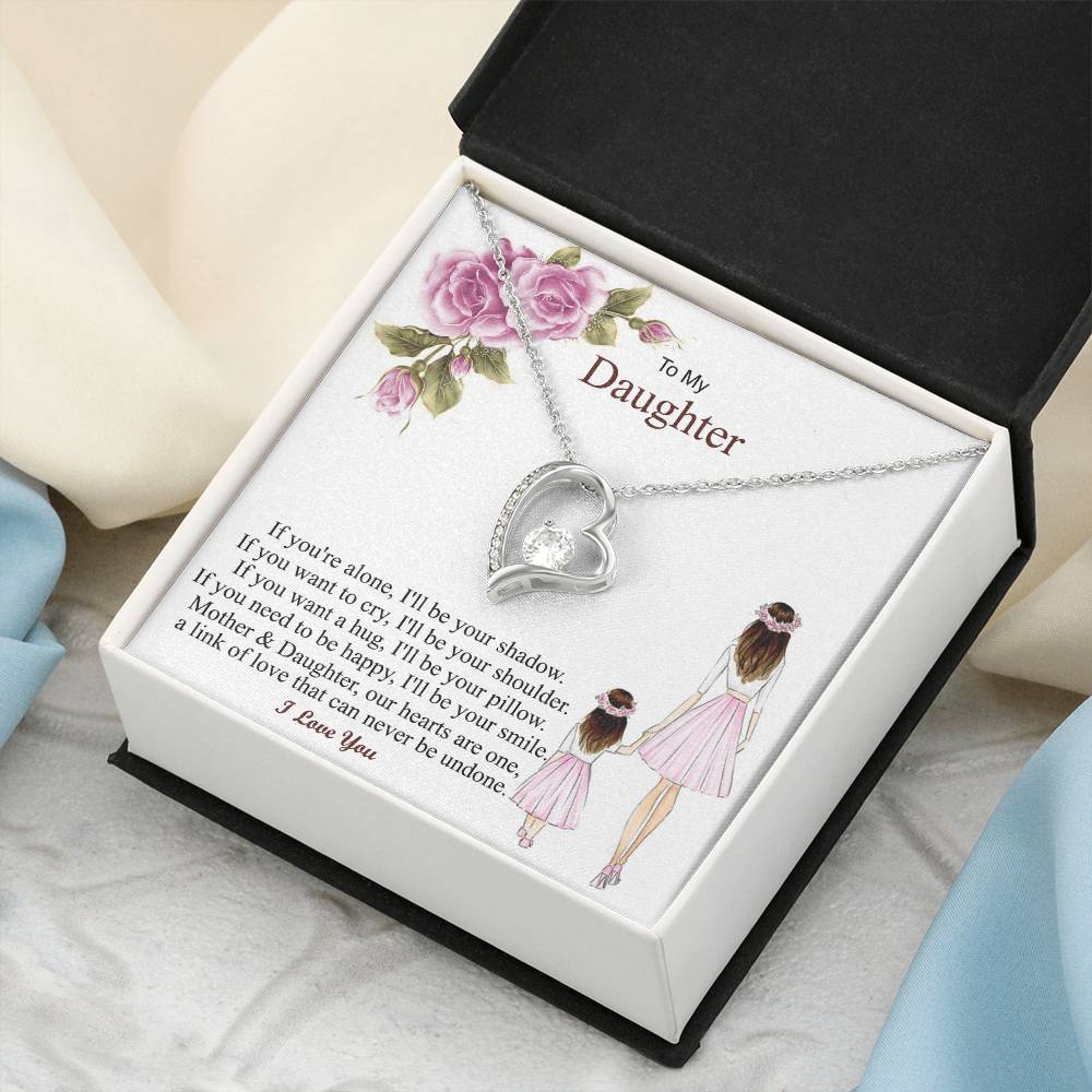 Gift For Daughter From Mon Gift Jewelry Necklace From Daughter Anniversary Daughter Mother Necklace Daughter Gift From Mom To My Daughter Forever Love Necklace