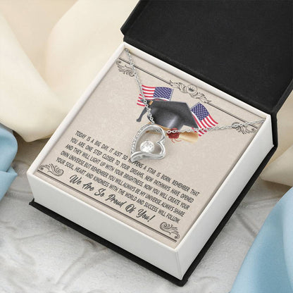 Congrats Necklace Gift For Daughter Special Gift For Graduate Congratulation Gift For Her College Graduation Gift For Friends Graduation Forever Love Necklace
