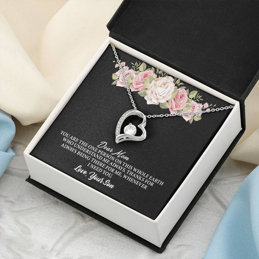Dear Mom Mothers Day Gift Forever Love Necklace