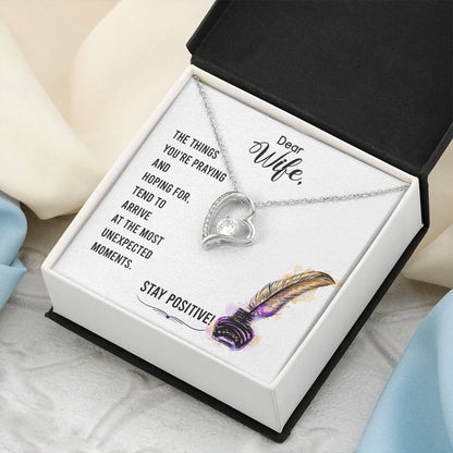Dear Wife The Things You're Praying And Hoping For Forever Love Necklace