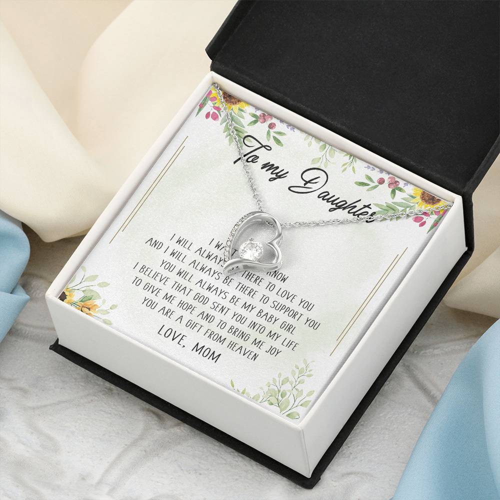Encouragement Gift From Mom Valentine's Day Gift For Daughter From Mother Spiritual Meaning Gift For Daughter' Forever Love Necklace