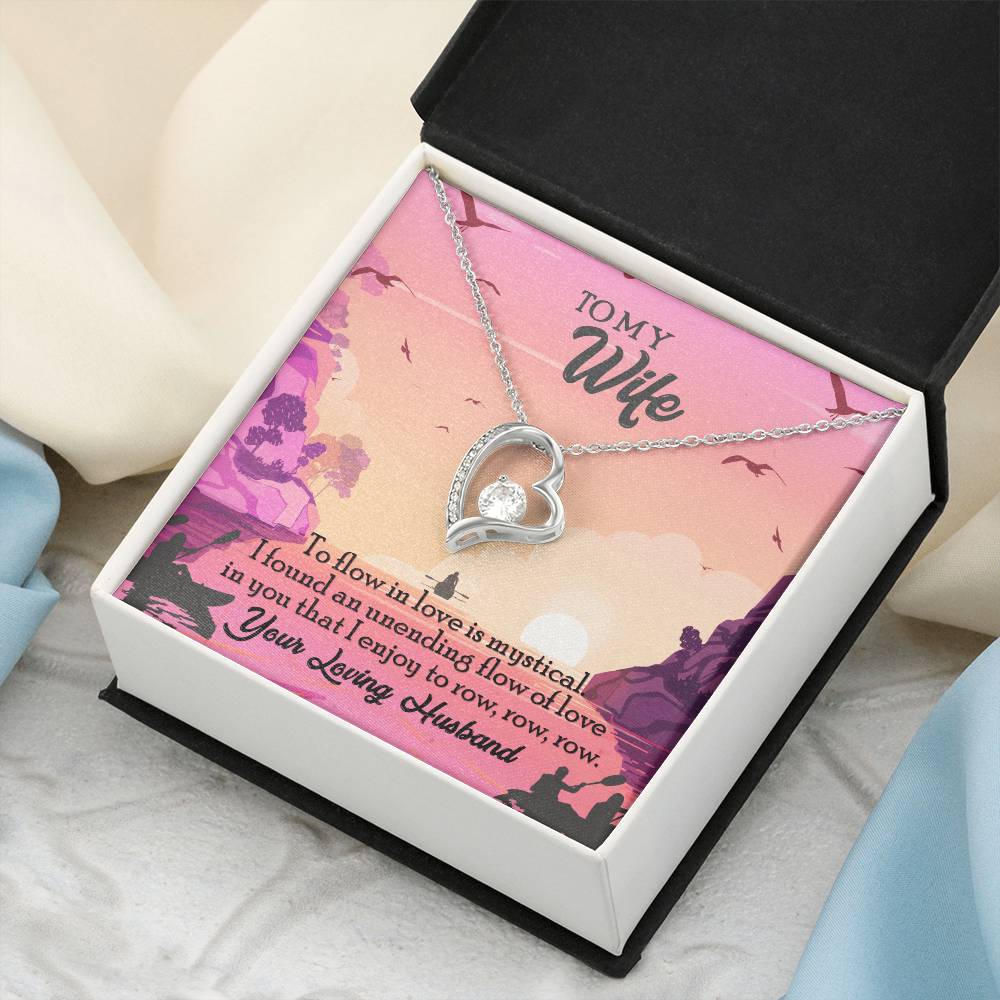 To My Wife Diamond Necklace Anniversary Gift For Wife Gift For Wife Necklace For Wife Birthday Gift For Wife Diamond Necklace For Forever Love Necklace