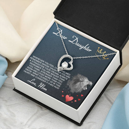 Dear Daughter Brave Lion Forever Love Necklace