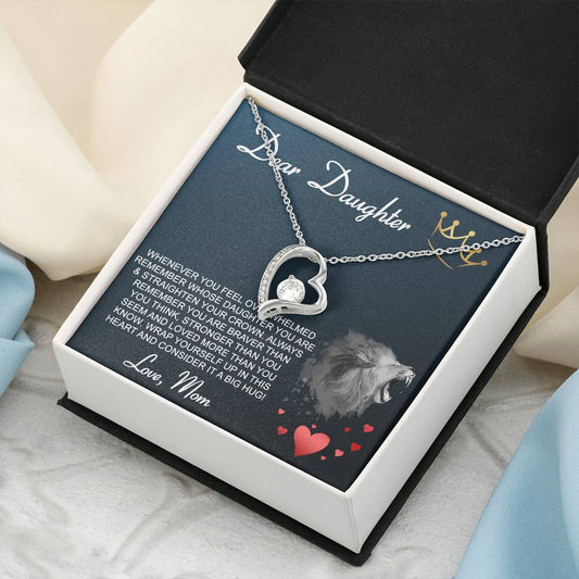 Dear Daughter Brave Lion Forever Love Necklace