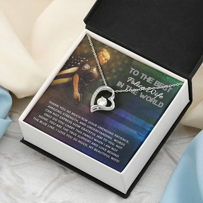 Best Police Wife Forever Love Necklace