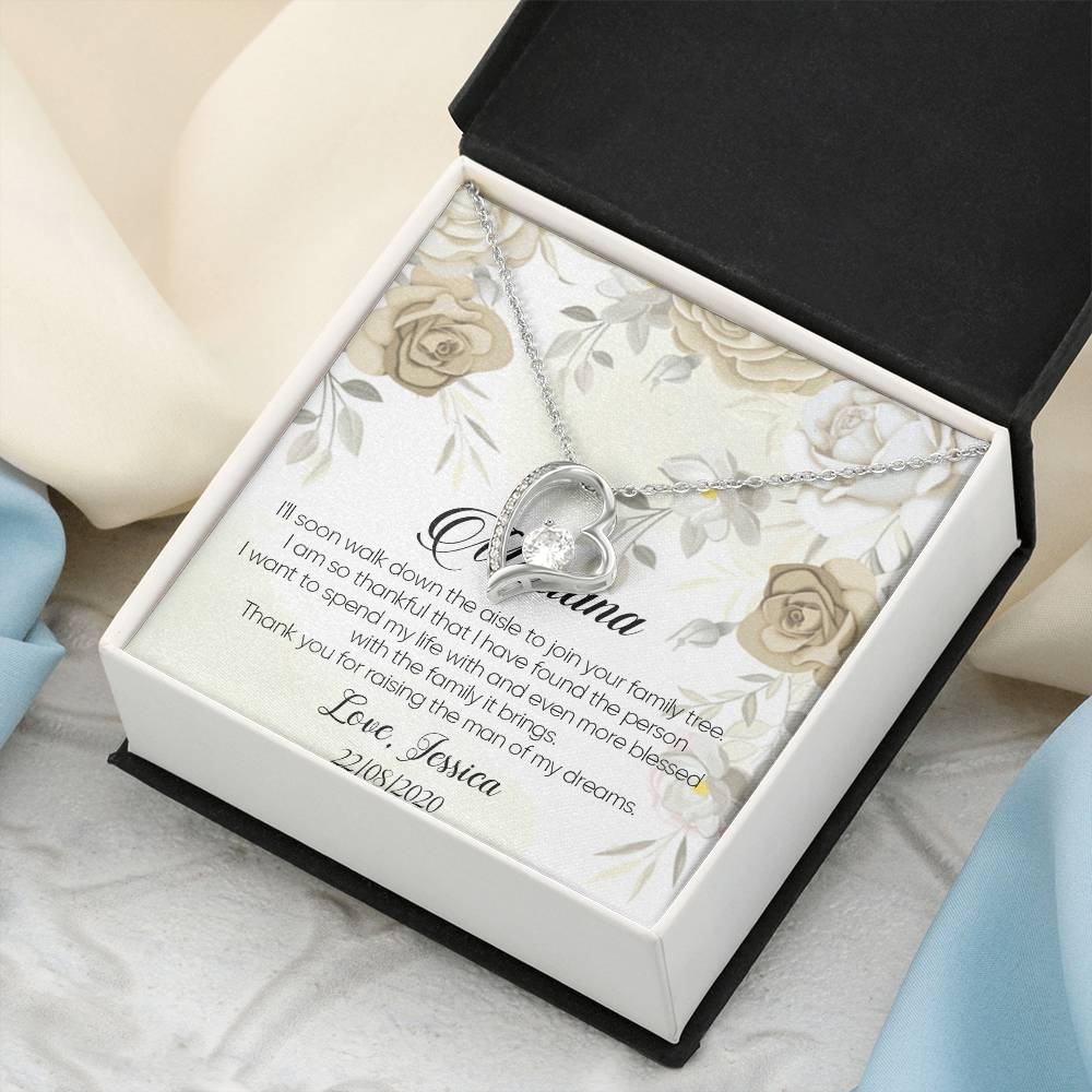 Customize Mother Of The Groom Gift Mother Of The Bride Necklace Gift Mother In Law Necklace Gift Wedding Gift 1 Forever Love Necklace