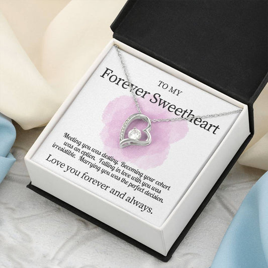 Forever My Sweetheart Necklace Gift For Wife Forever Love Necklace