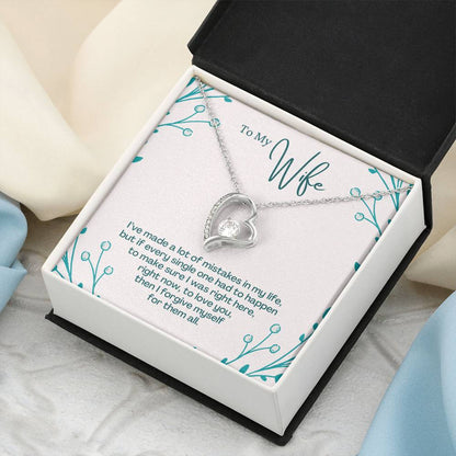To My Wife To Love You Then I Forgive Myself For Them All Forever Love Necklace
