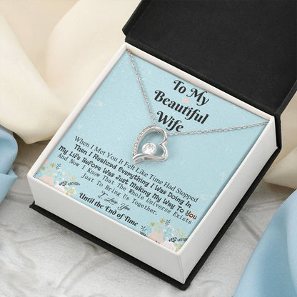 Wife - Together Until The End Of Time Necklace Forever Love Necklace