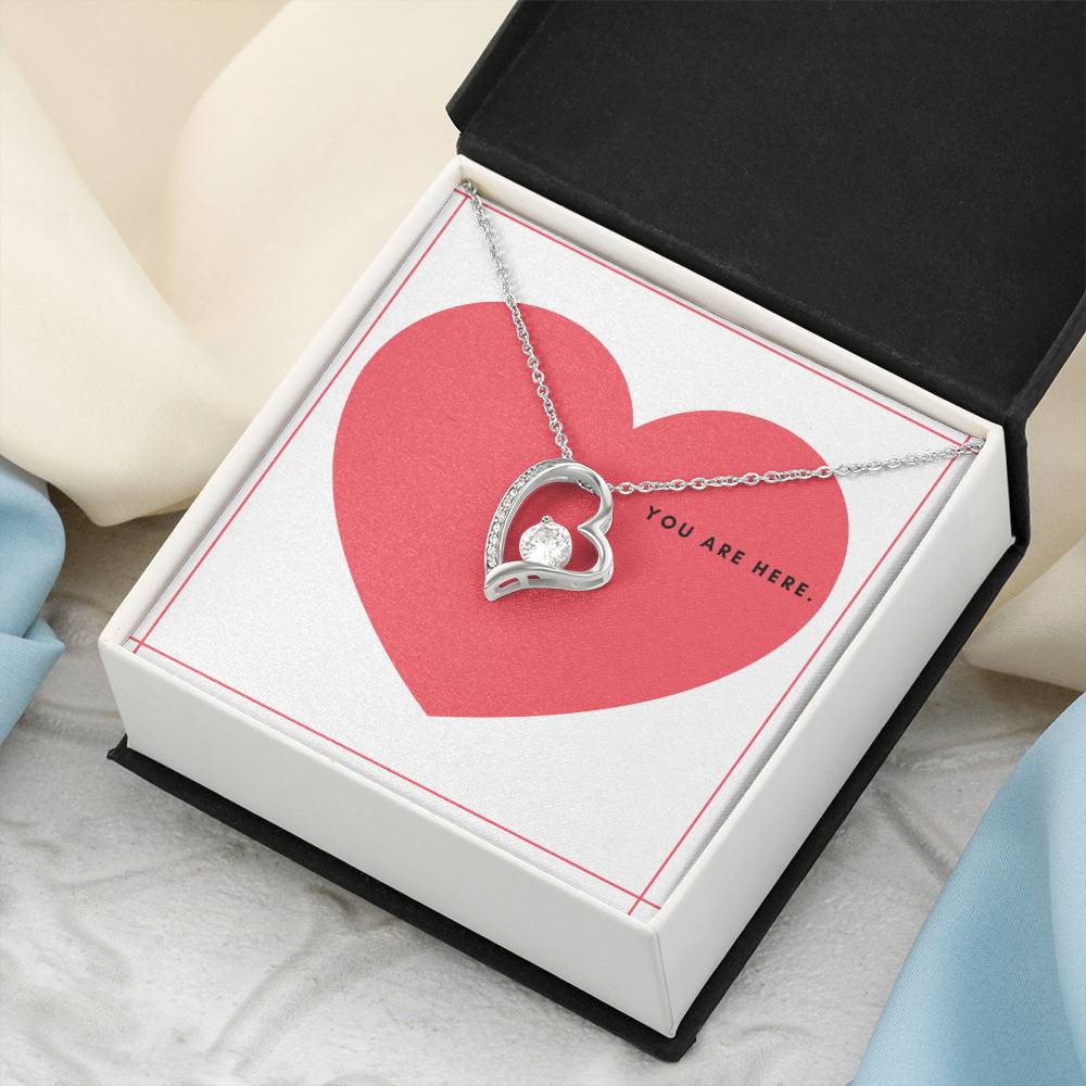 To My Wife You're In My Heart - Forever Love Necklace Forever Love Necklace