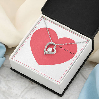 To My Wife You're In My Heart - Forever Love Necklace Forever Love Necklace