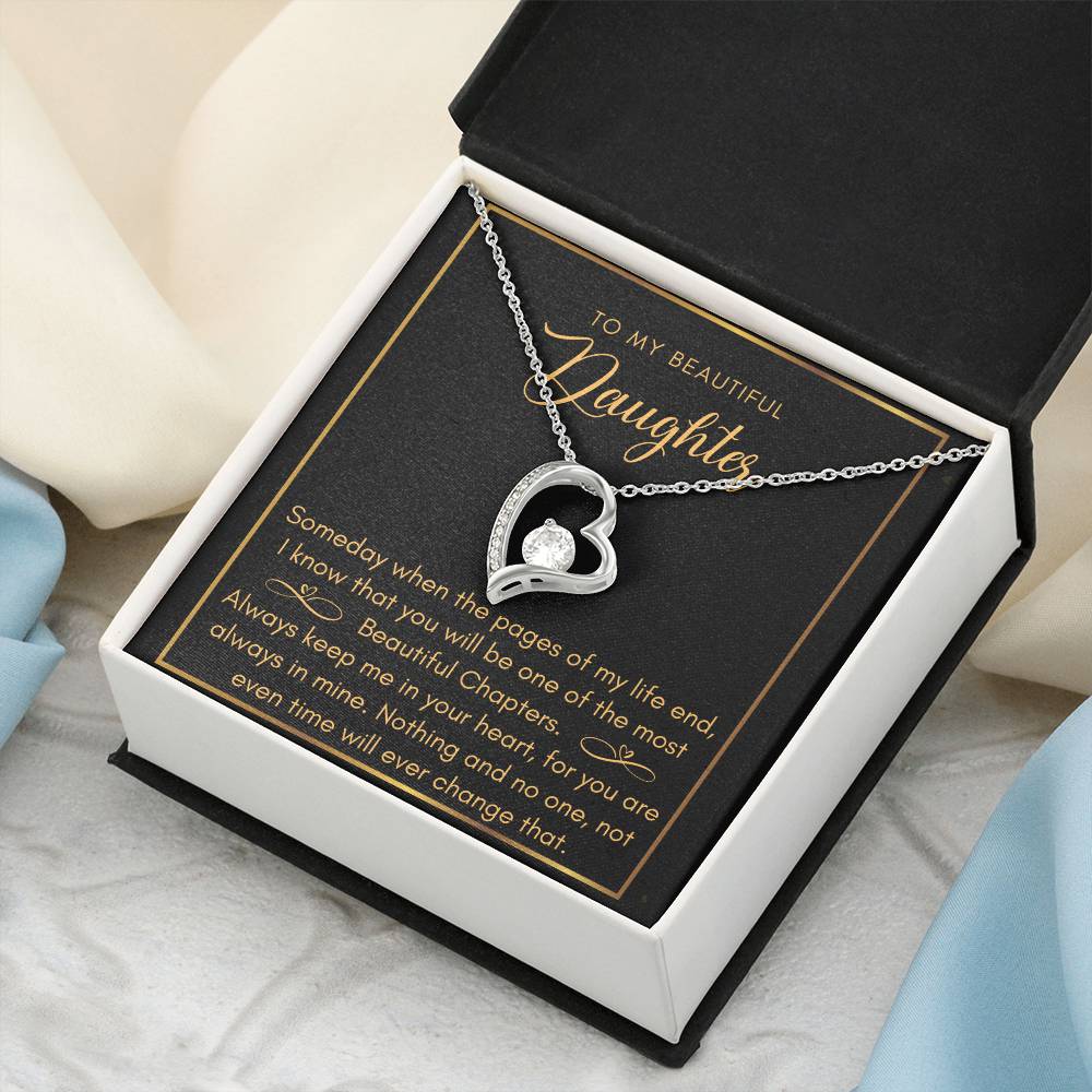 Daughter Most Beautiful Chapters Infinity Bracelet Daughter Birthday Mom And Daughter Gift Valentine's Mother's Day Daughter Graduation Gift Wedding Forever Love Necklace