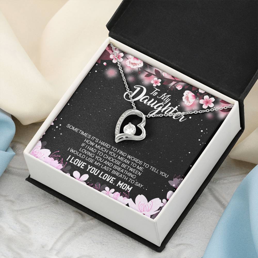 Daughter Gift From Mom To Daughter Bracelet For Daughter Gift For Daughter From Mom Daughter Gift From Dad To Daughter Birthday Forever Love Necklace