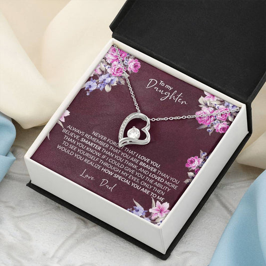 Gift For Daughter Infinity Necklace Jewelry Gift For Daughter Birthday Gift Graduation Gift Grown Up Daughter Christmas Forever Love Necklace