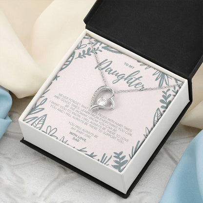 Gift For Daughter From Dad Daughter Father Necklace Daughter Gift From Dad To My Daughter Daughters Birthday Unique Grown Up Daughter Forever Love Necklace