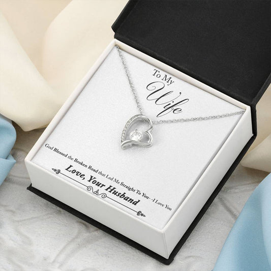 To Wife From Husband 2 1 Forever Love Necklace