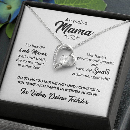 Beste Mama Von Tochter - Herzkette Forever Love Necklace