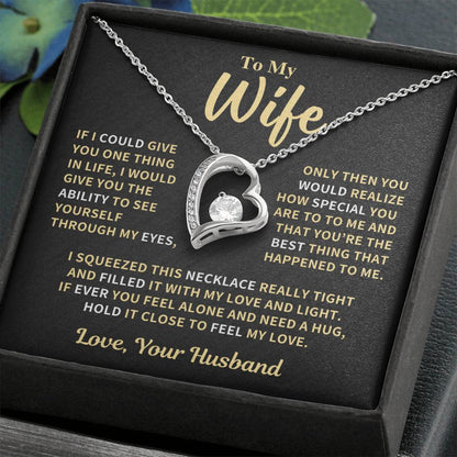 Wife Gift, Love And Light Forever Love Necklace Forever Love Necklace