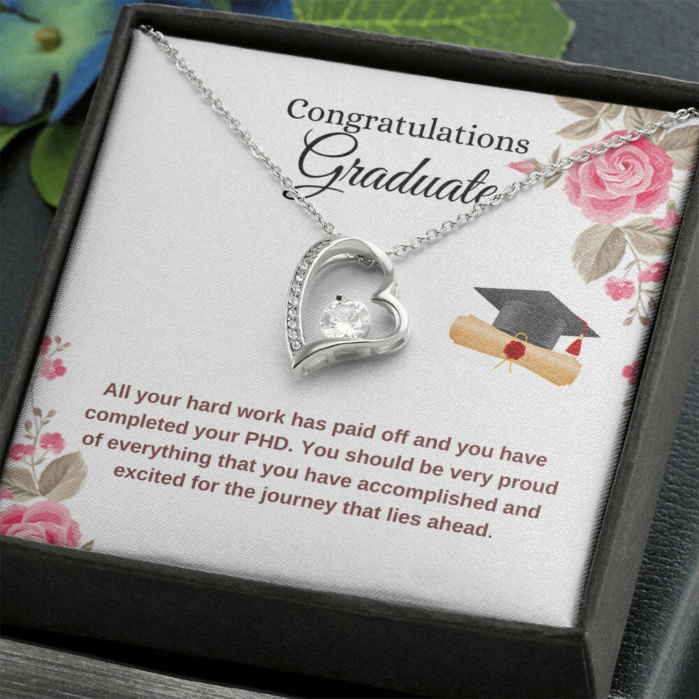 For Graduation  Congratulations - Forever Love Necklace Forever Love Necklace