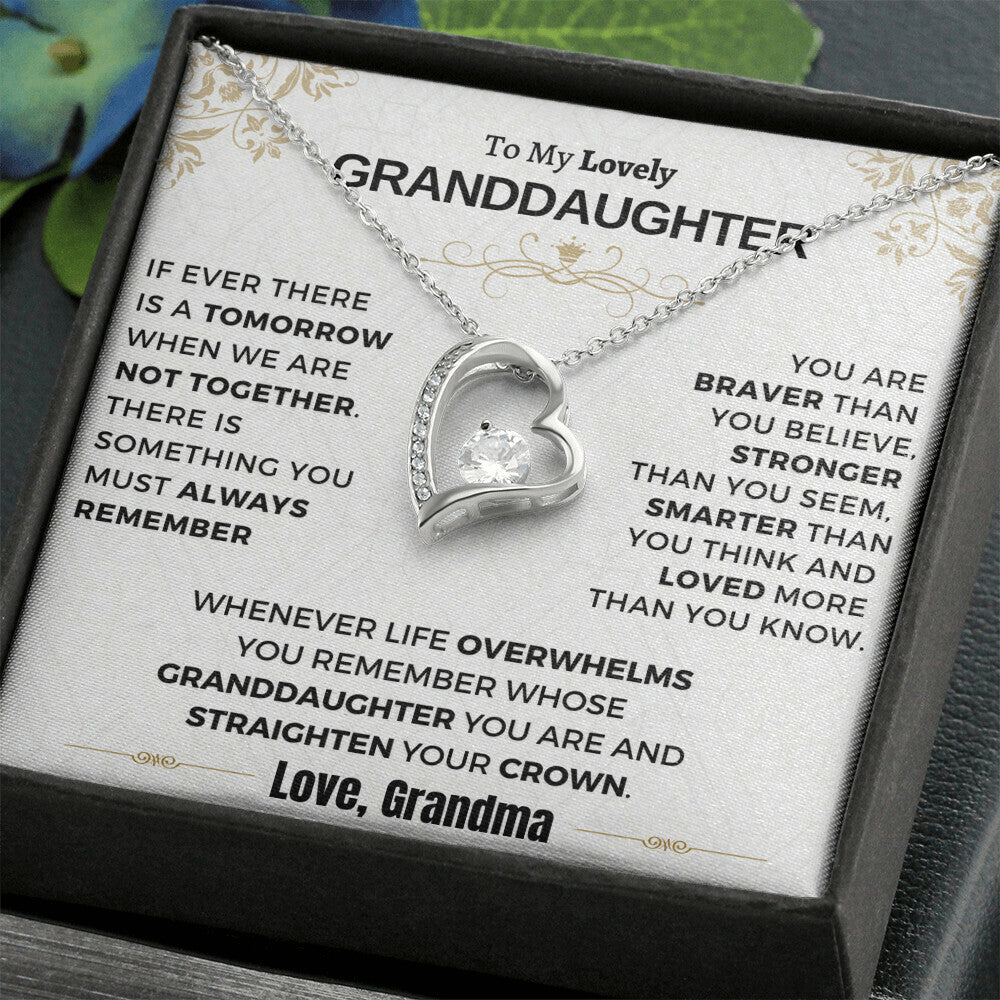 Gift For Granddaughter - Loved More Than You Know Forever Love Necklace
