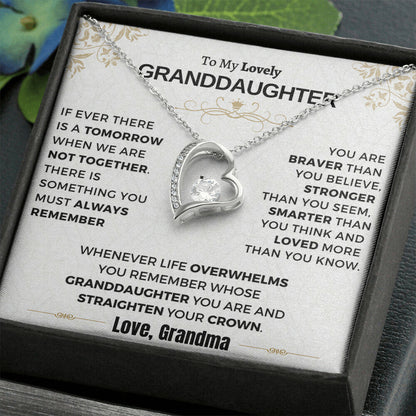 Gift For Granddaughter - Loved More Than You Know Forever Love Necklace
