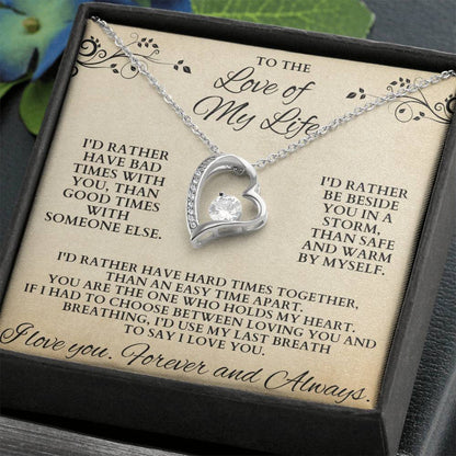 Forever Love Of My Life Necklace Forever Love Necklace