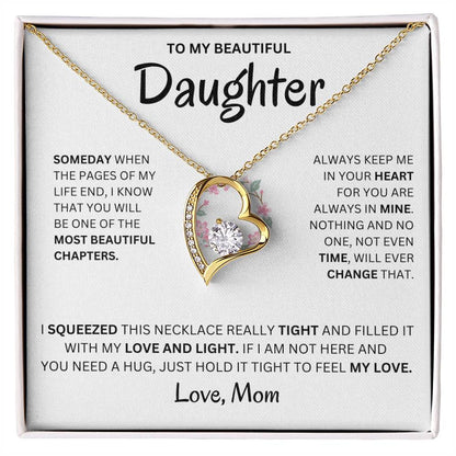 Always Keep Me In Your Heart - Necklace For Daughter Forever Love Necklace