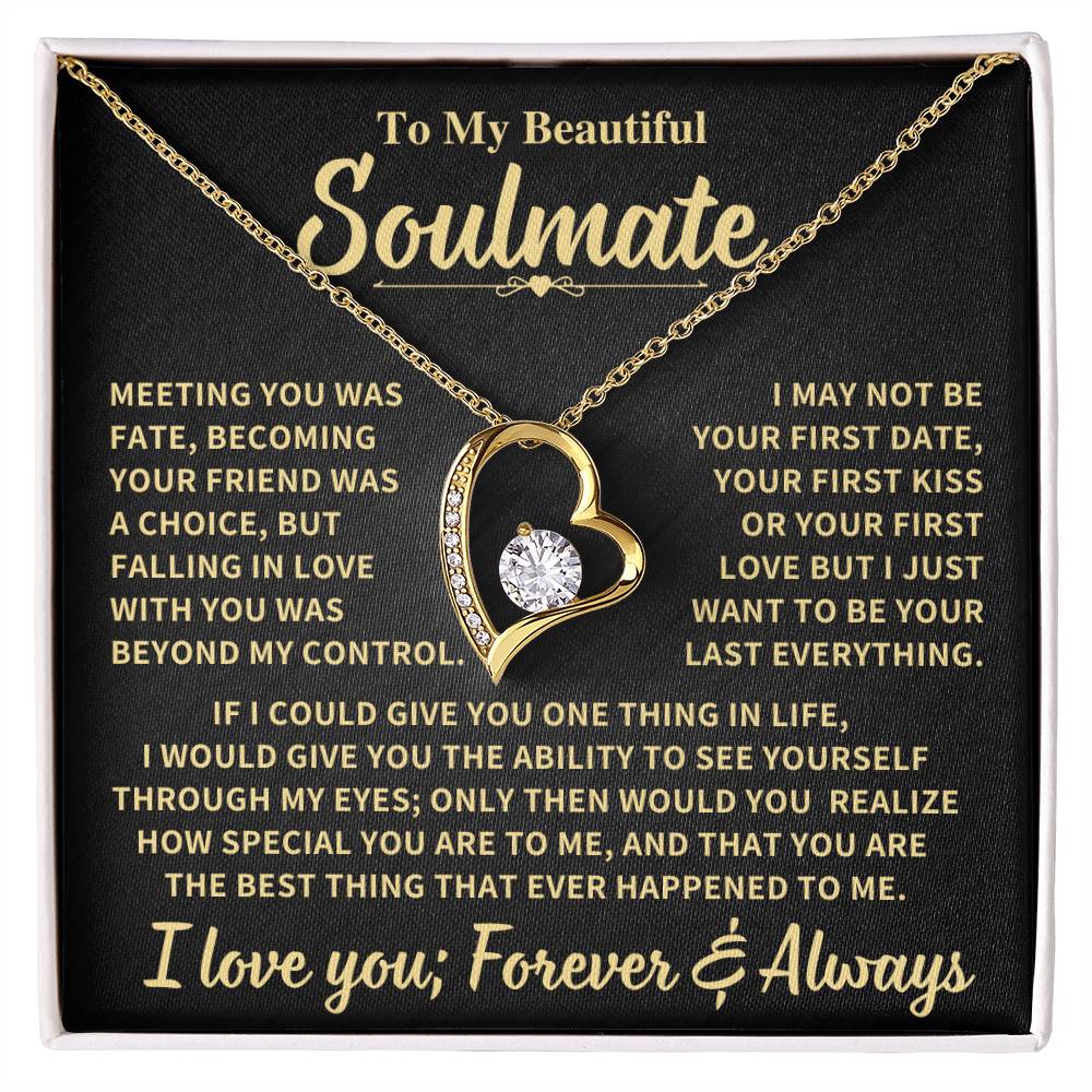 Beautiful Soulmate Gift Forever Love Necklace