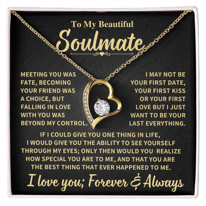 Beautiful Soulmate Gift Forever Love Necklace