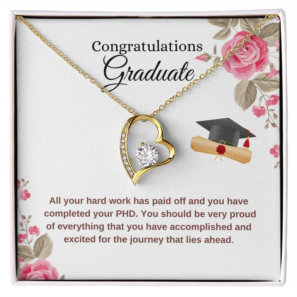 For Graduation  Congratulations - Forever Love Necklace Forever Love Necklace