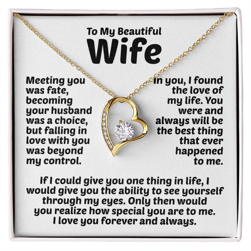Wife Necklace Forever Love Forever Love Necklace