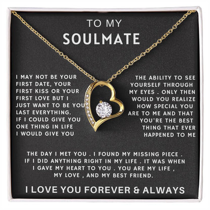 Beautiful Soulmate Forever Love Necklace